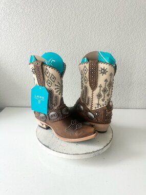 Lane SECRET JOURNEY Midi Cowboy Boots Desert Clay Western Cowgirl Boots 8.5